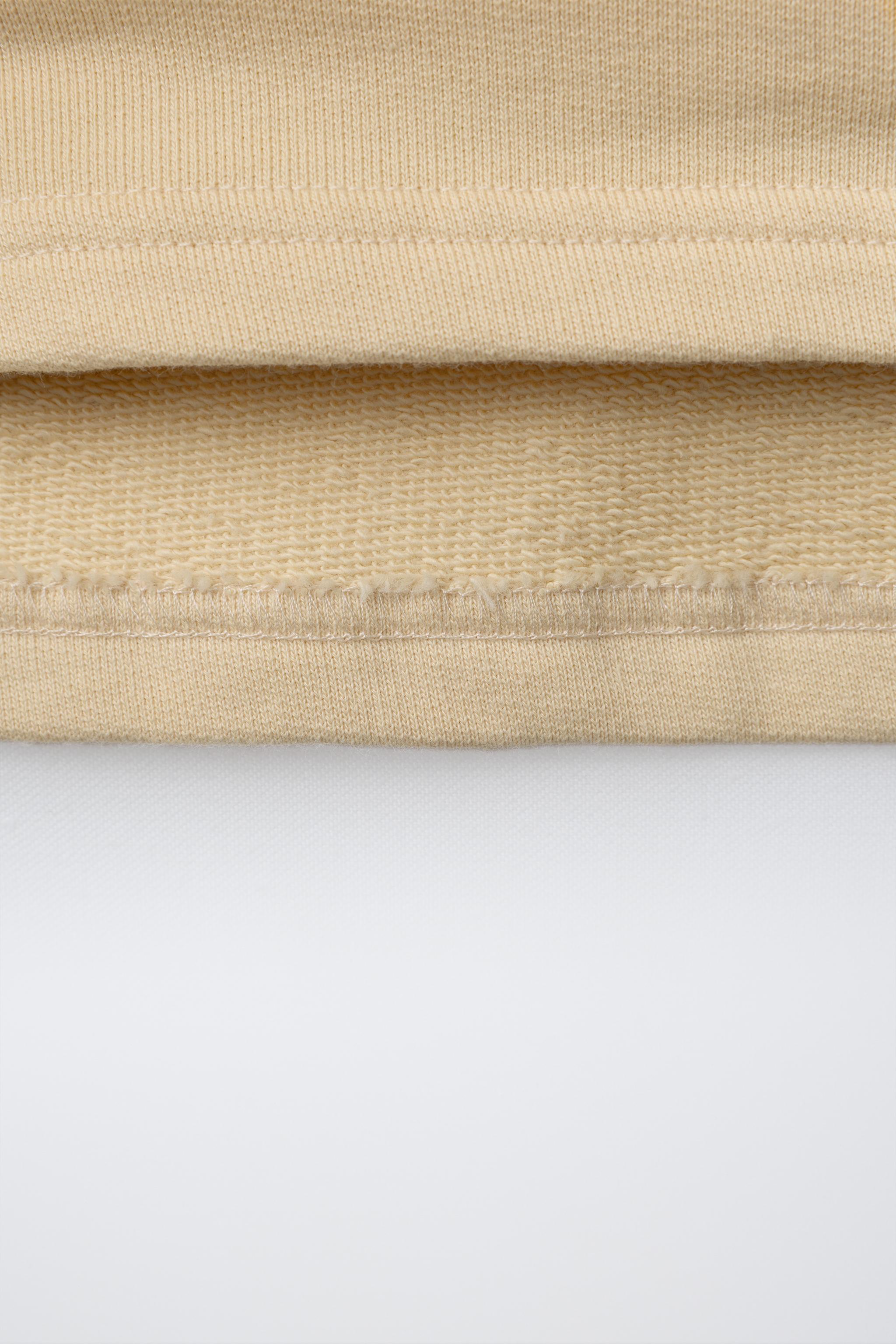 ZARA TIMELESS - CONTRAST POLO COLLAR SWEATSHIRT